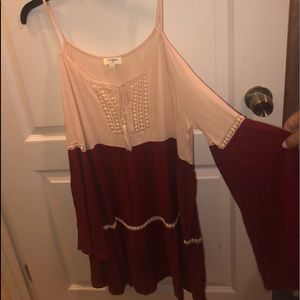 Casual Cut Out Shoulder Mini Dress